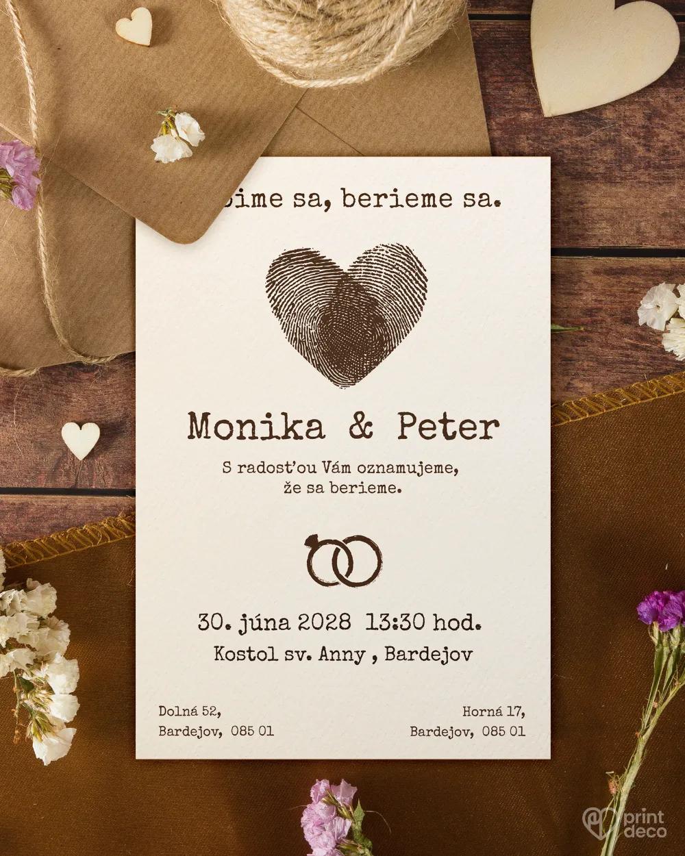 Svadobné oznámenia vo vintage štýle 10/11
