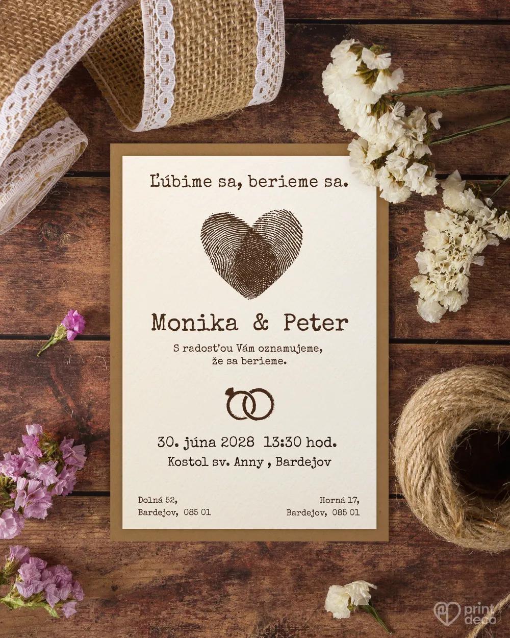 Svadobné oznámenia vo vintage štýle 5/11