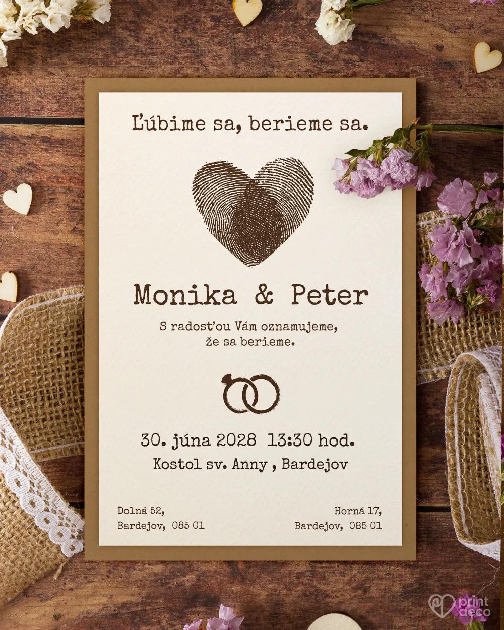 Svadobné oznámenia vo vintage štýle 4/11