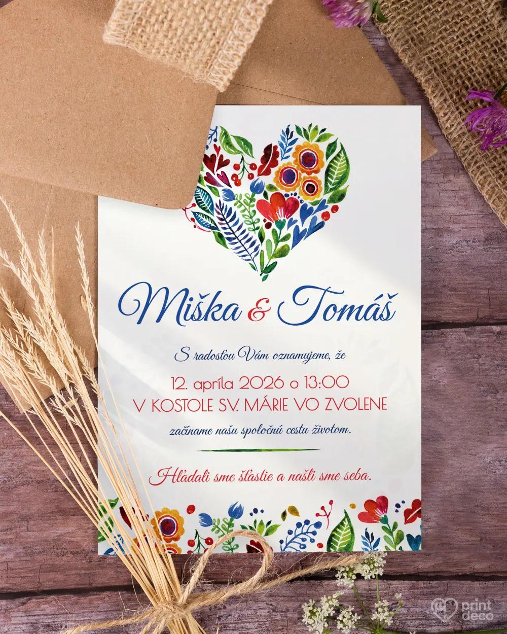 Ľudové folklórne svadobné oznámenia 1/3