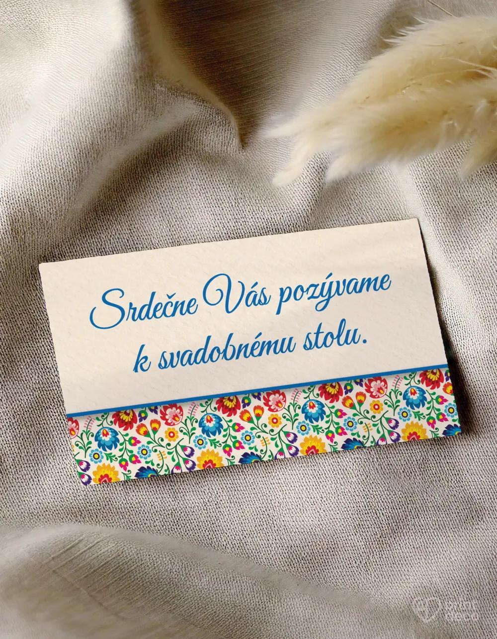 Pozvánky k stolu s ľudovým motívom I. 1/2
