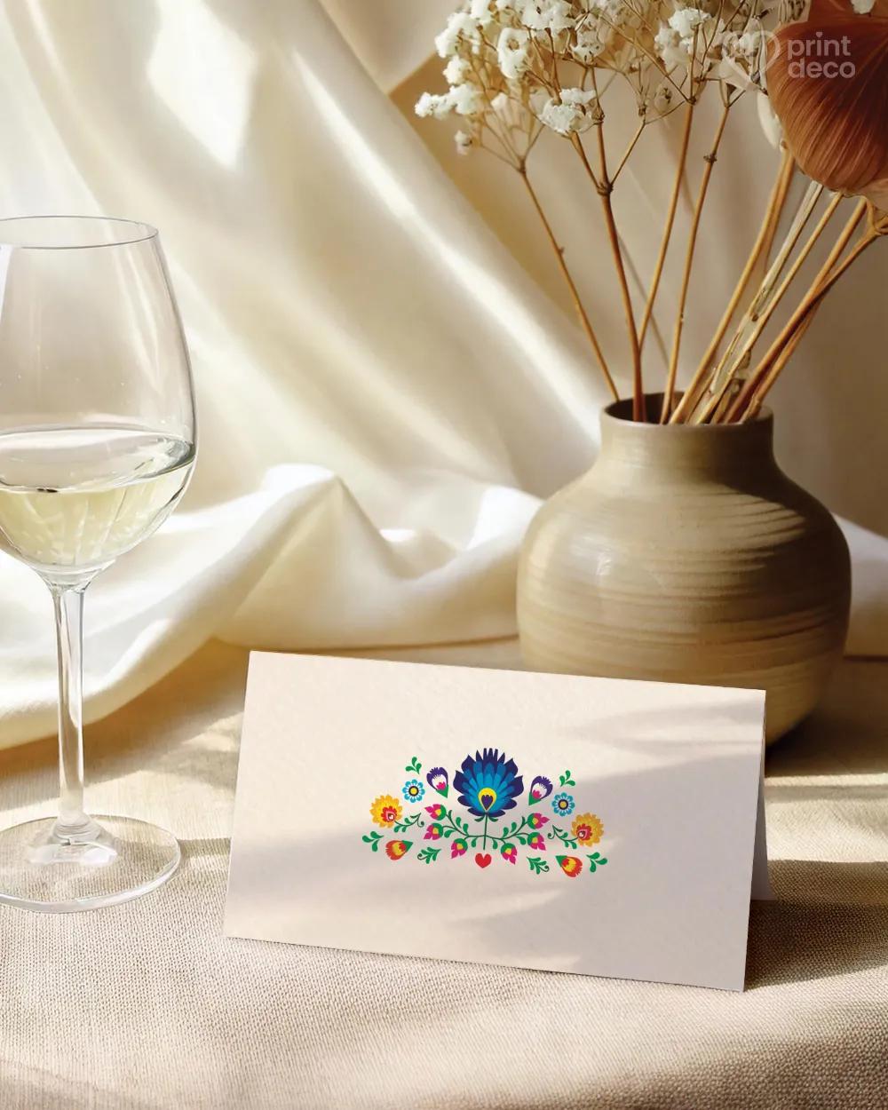 Menovky na oslavu s ľudovým motívom II 1/2