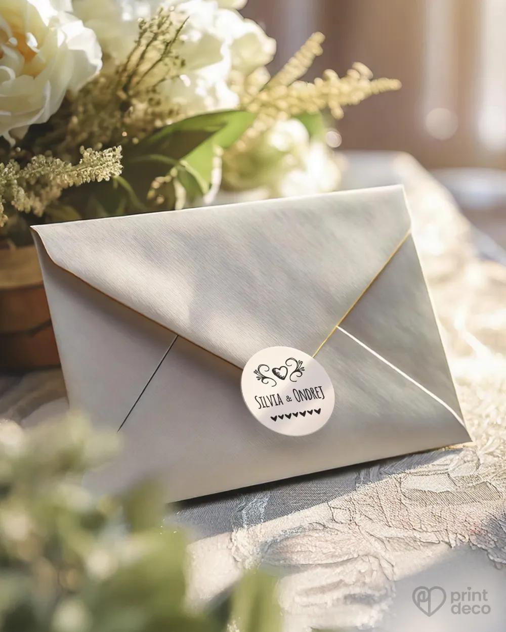 Mini nálepky na obálky / darčeky s motívom Vintage 02 1/3