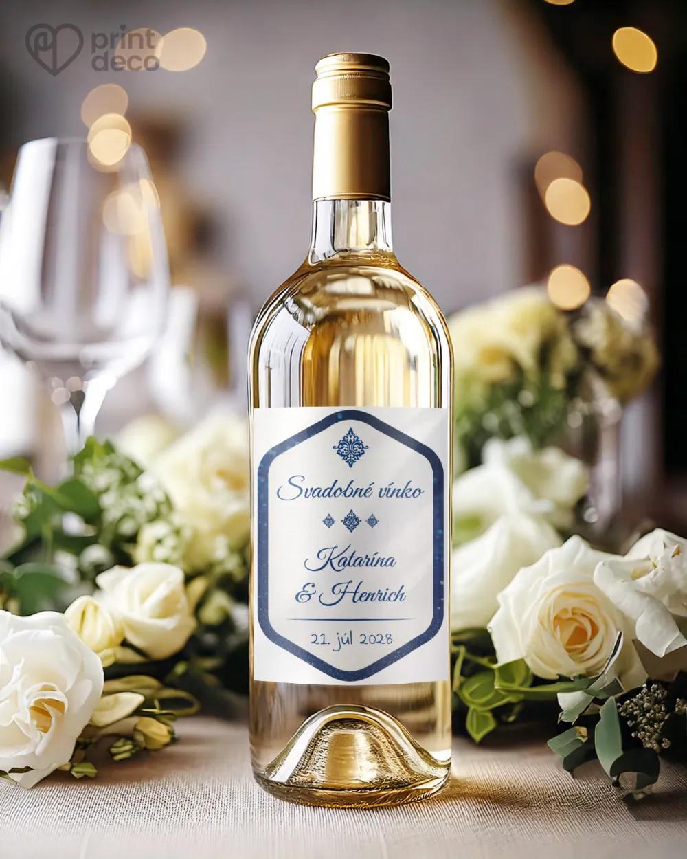 Svadobné etikety Luxusné Royal s kráľovským motívom 1/2