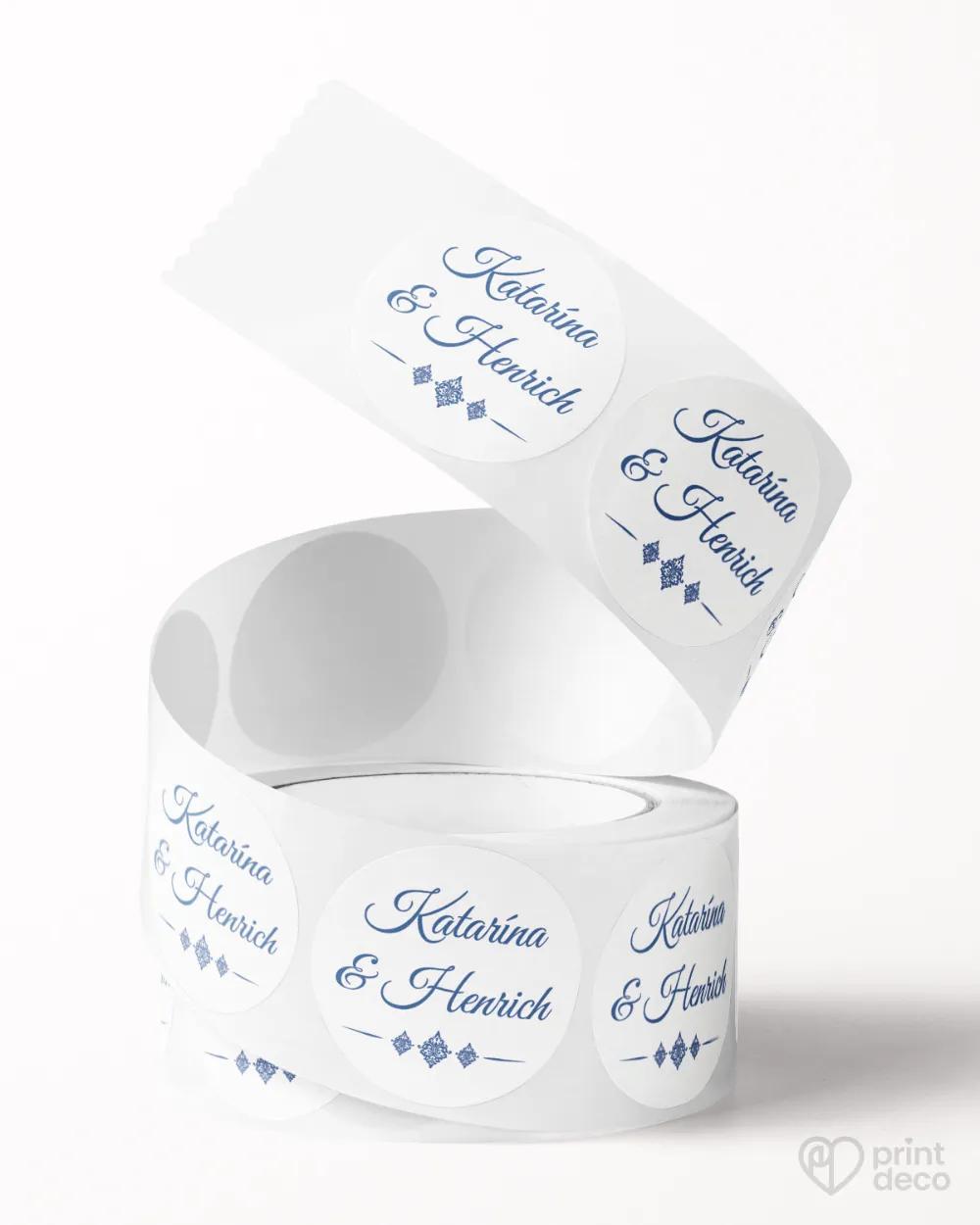 Mini nálepky na obálky / darčeky s motívom Royal 2/3