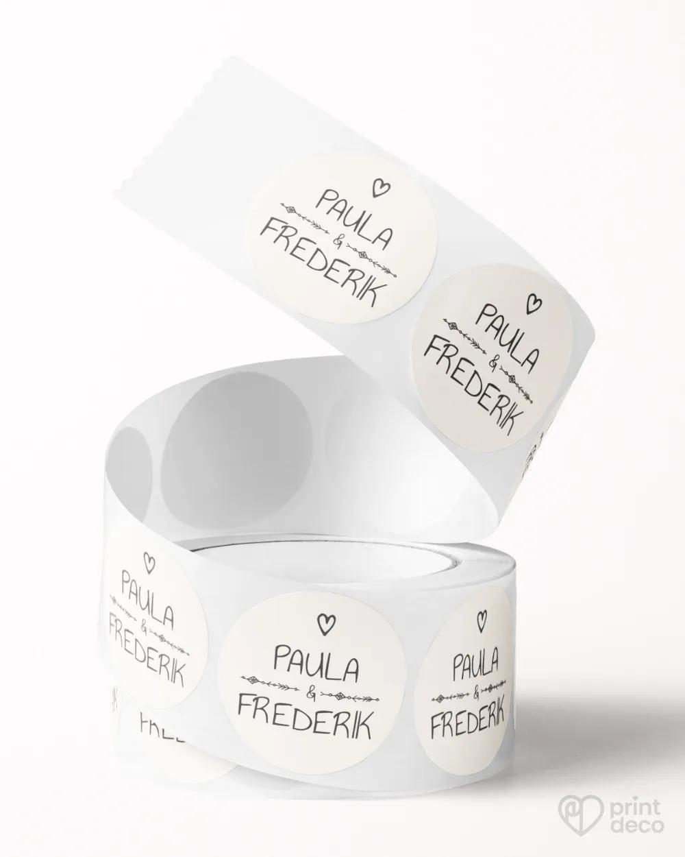 Mini nálepky na obálky / darčeky s motívom Vintage 03 2/3