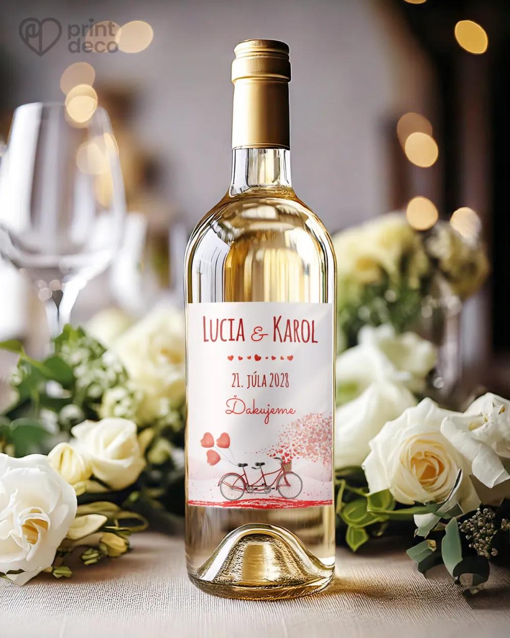 Svadobné etikety - Svadobný bicykel 1/2