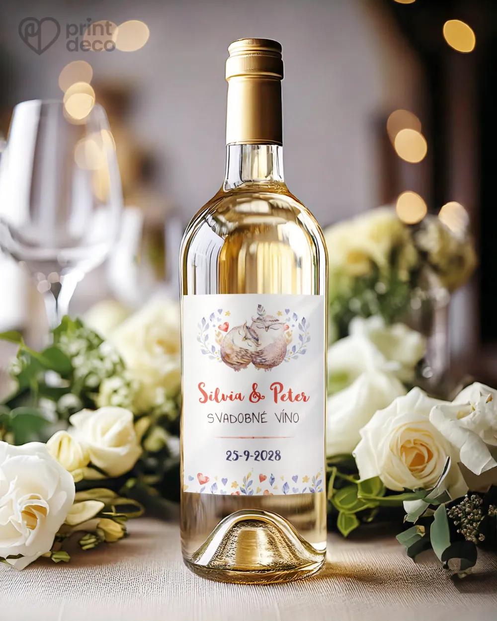 Svadobné etikety - Sovičky 1/2