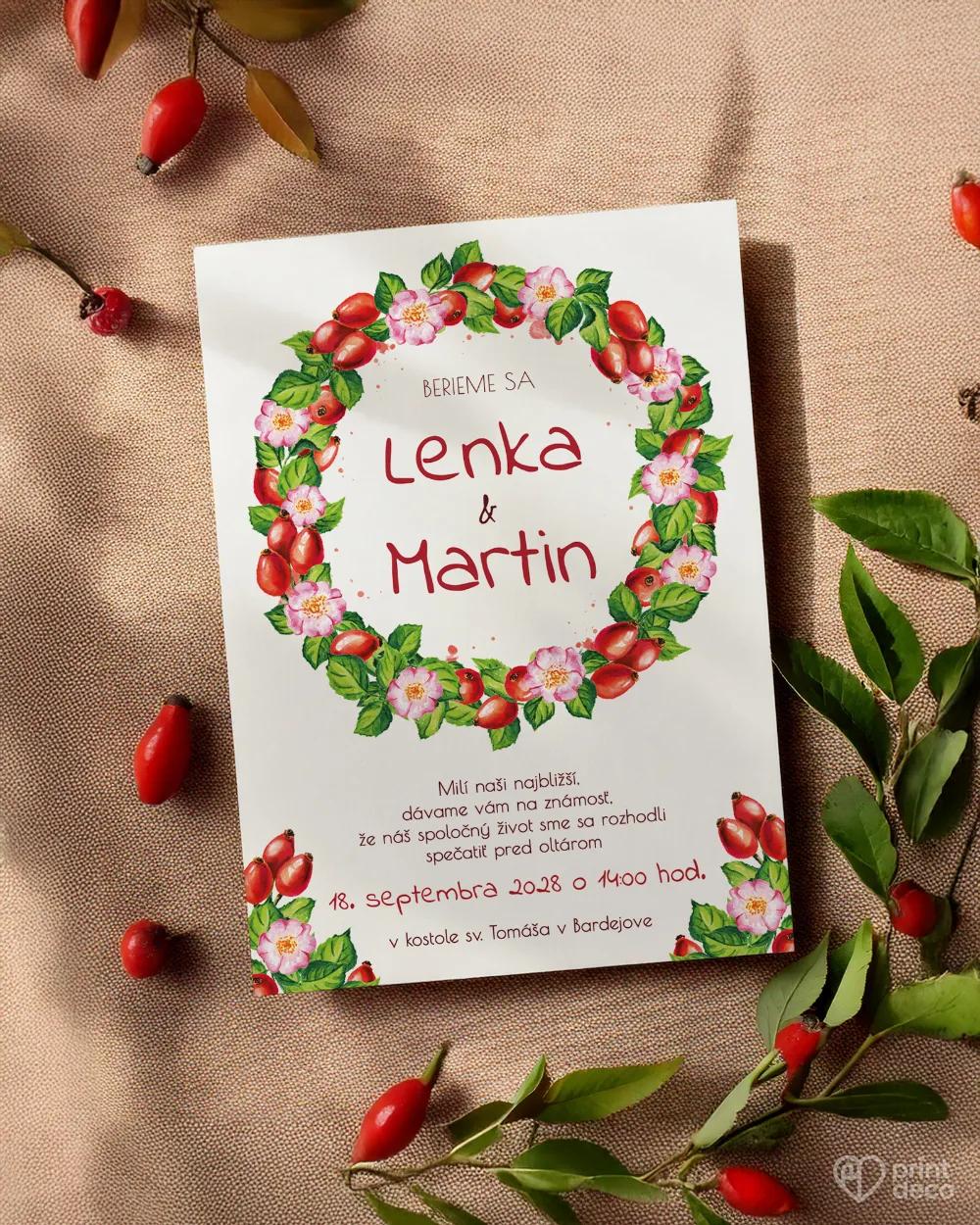 Svadobné oznámenia - Šípky 1/2