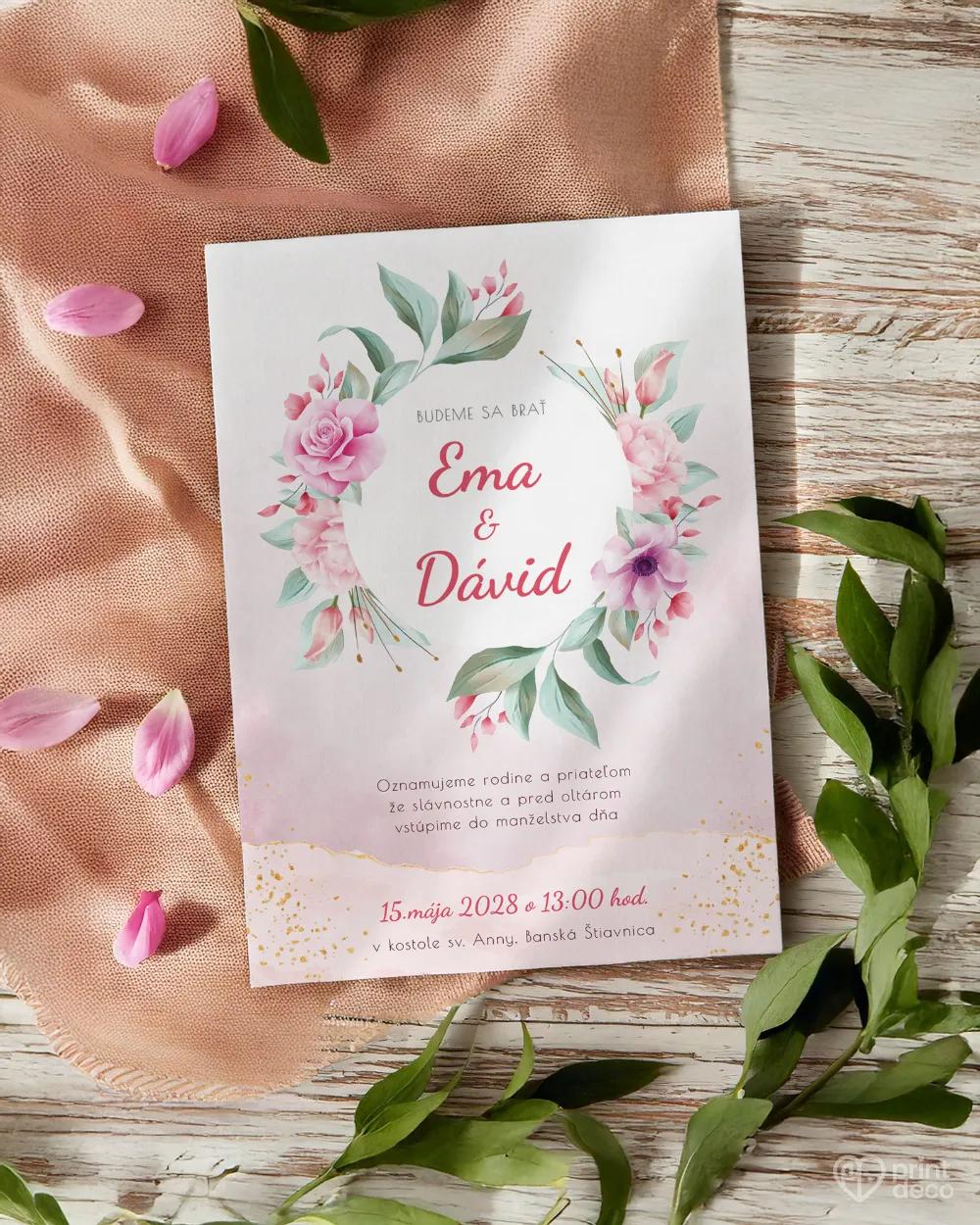 Svadobné oznámenia - Šípové ruže III. 1/2