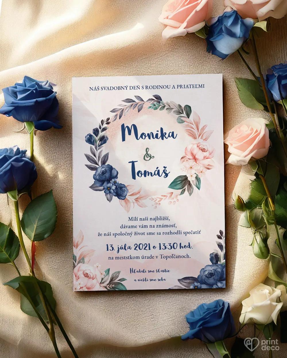 Svadobné oznámenia - Šípové ruže IV. 1/2