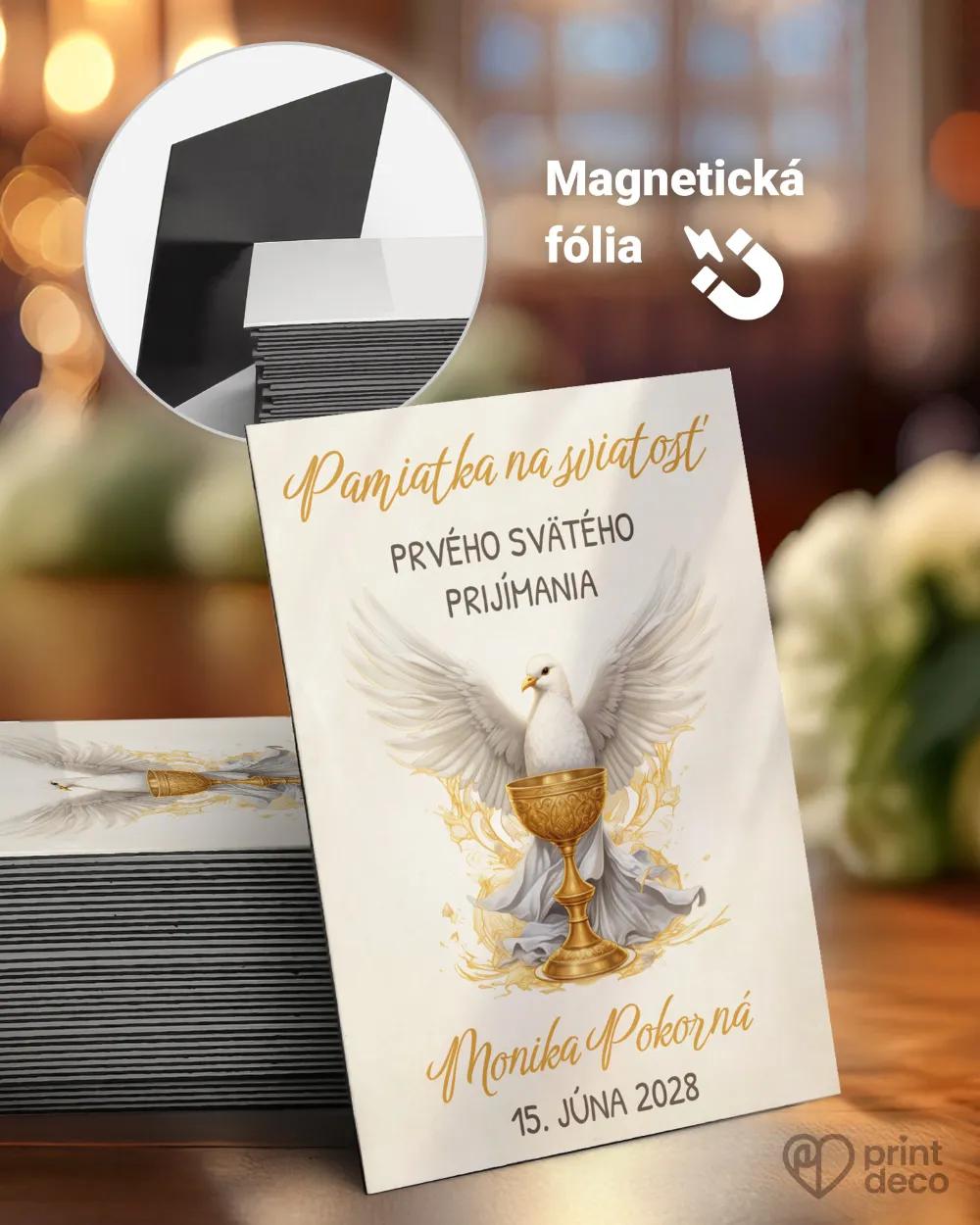 Pamätné magnetky zo sviatosti krstu, prijímania, konfirmácie - motív 10