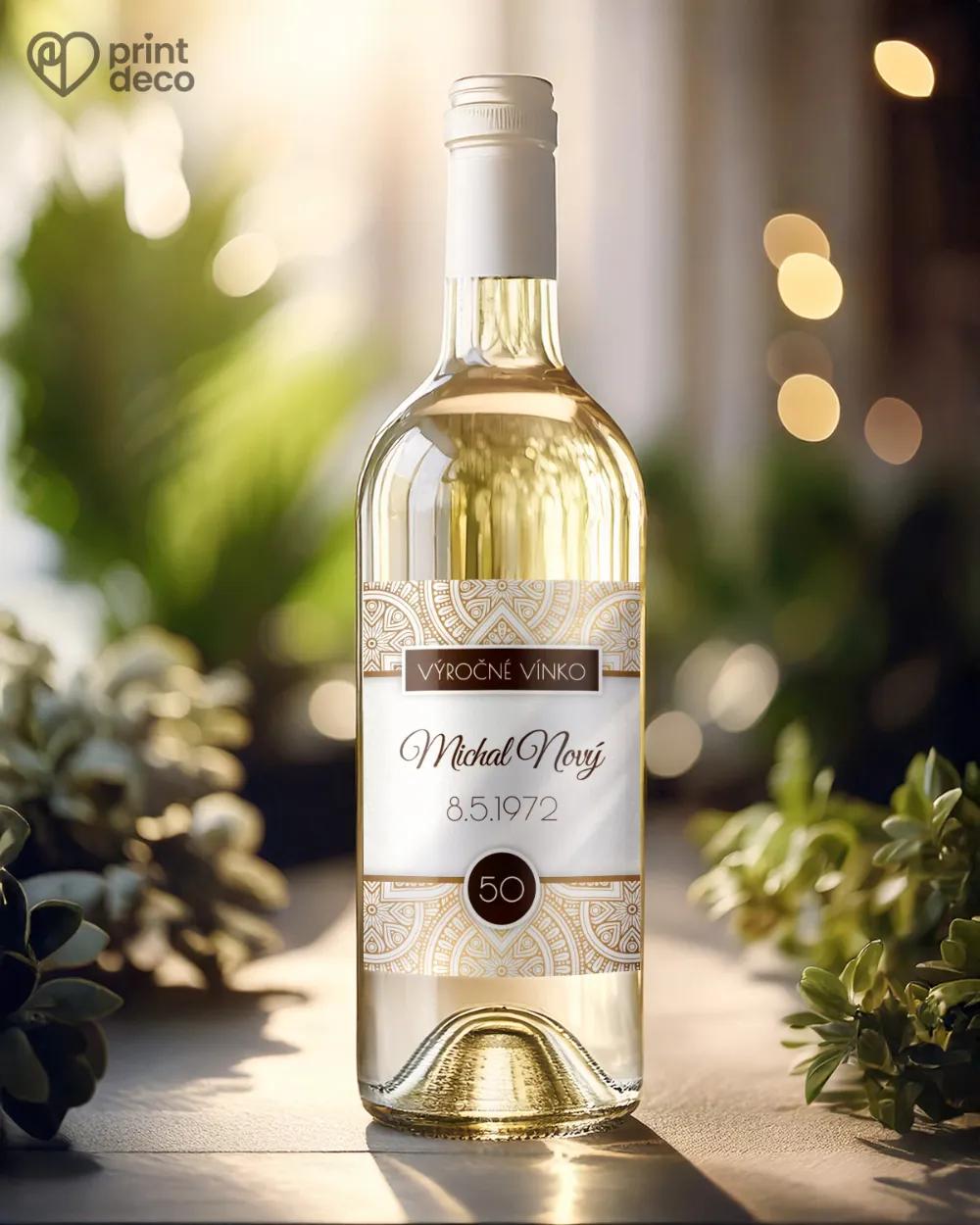 Etikety na fľaše Zlaté Retro 1/2