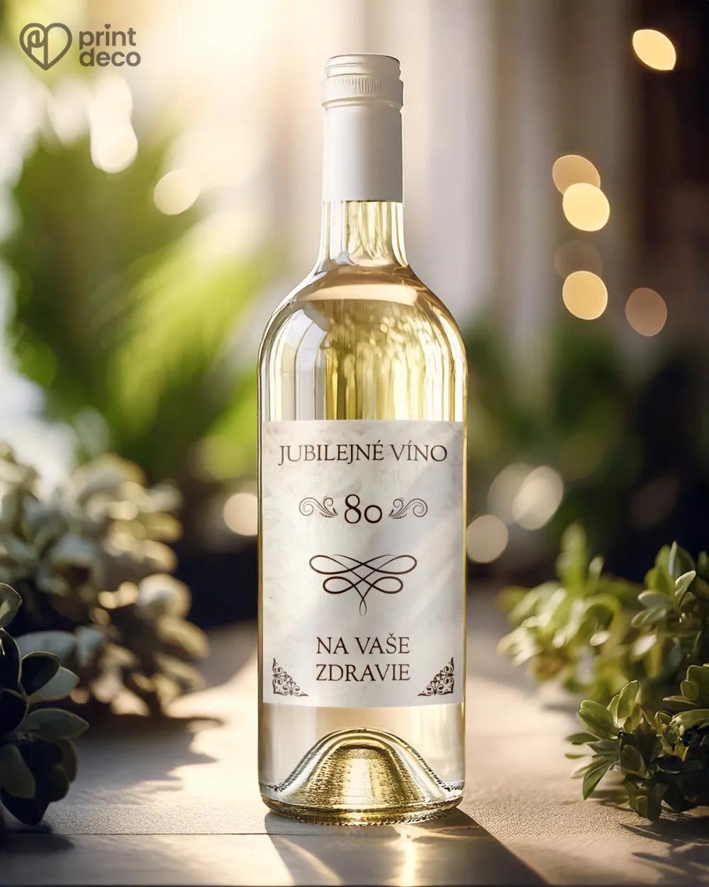 Etikety na fľaše Vintage motív 1/2