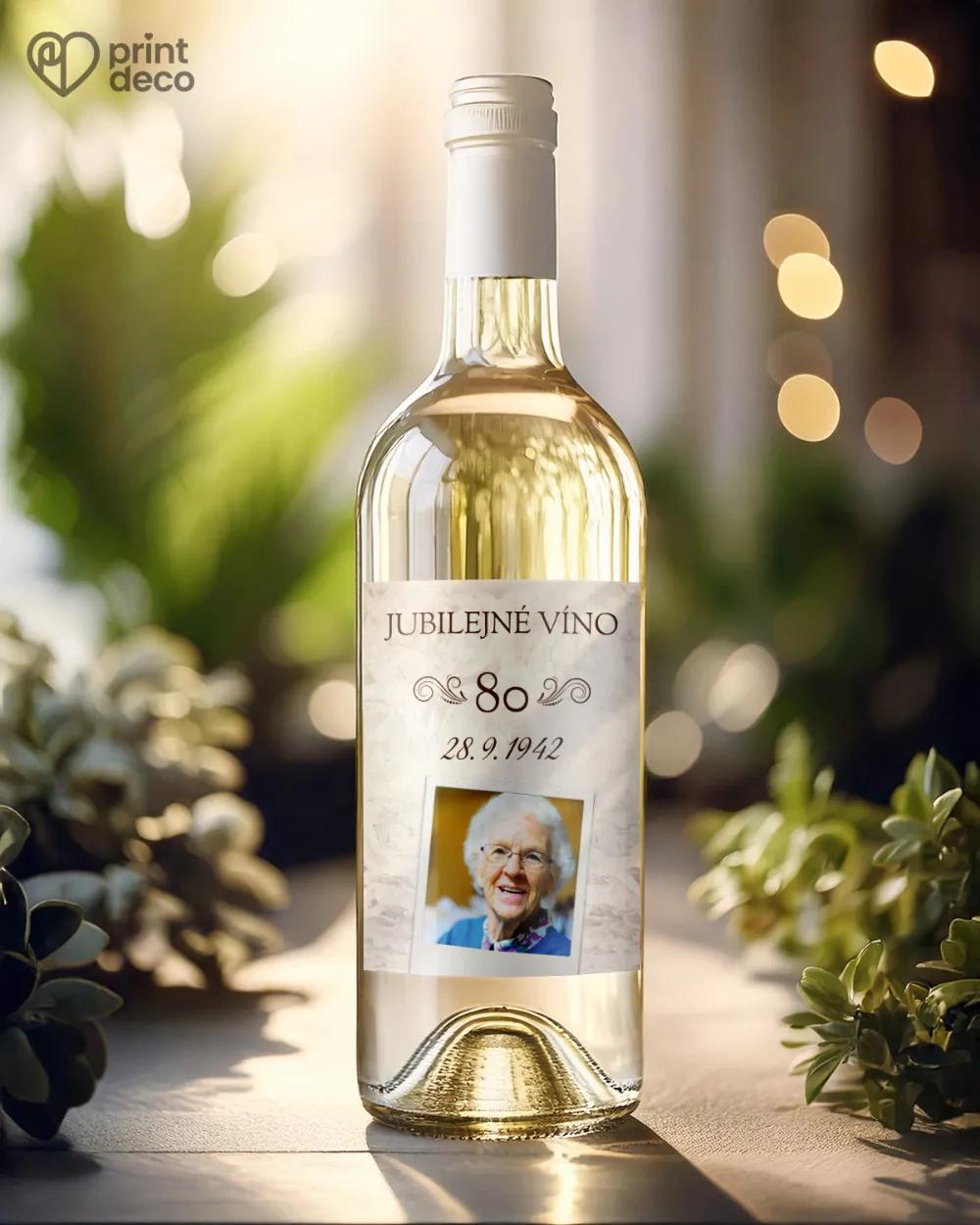 Etikety na fľaše Vintage motív s fotkou 1/2