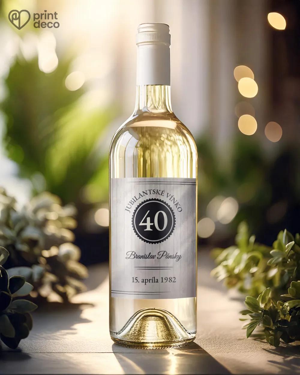 Etikety na fľaše Svetlé Retro 1/2