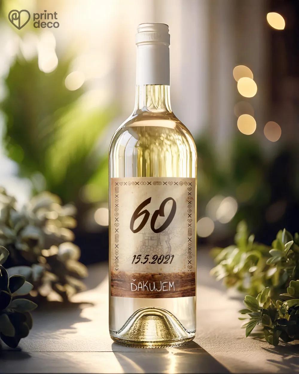 Etikety na fľaše s ľudovým motívom 1/2