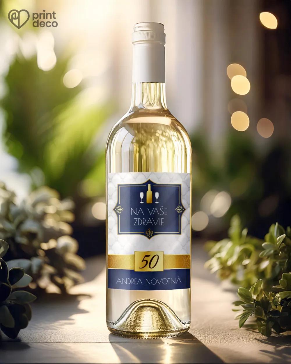 Etikety na fľaše s kráľovským motívom 1/2