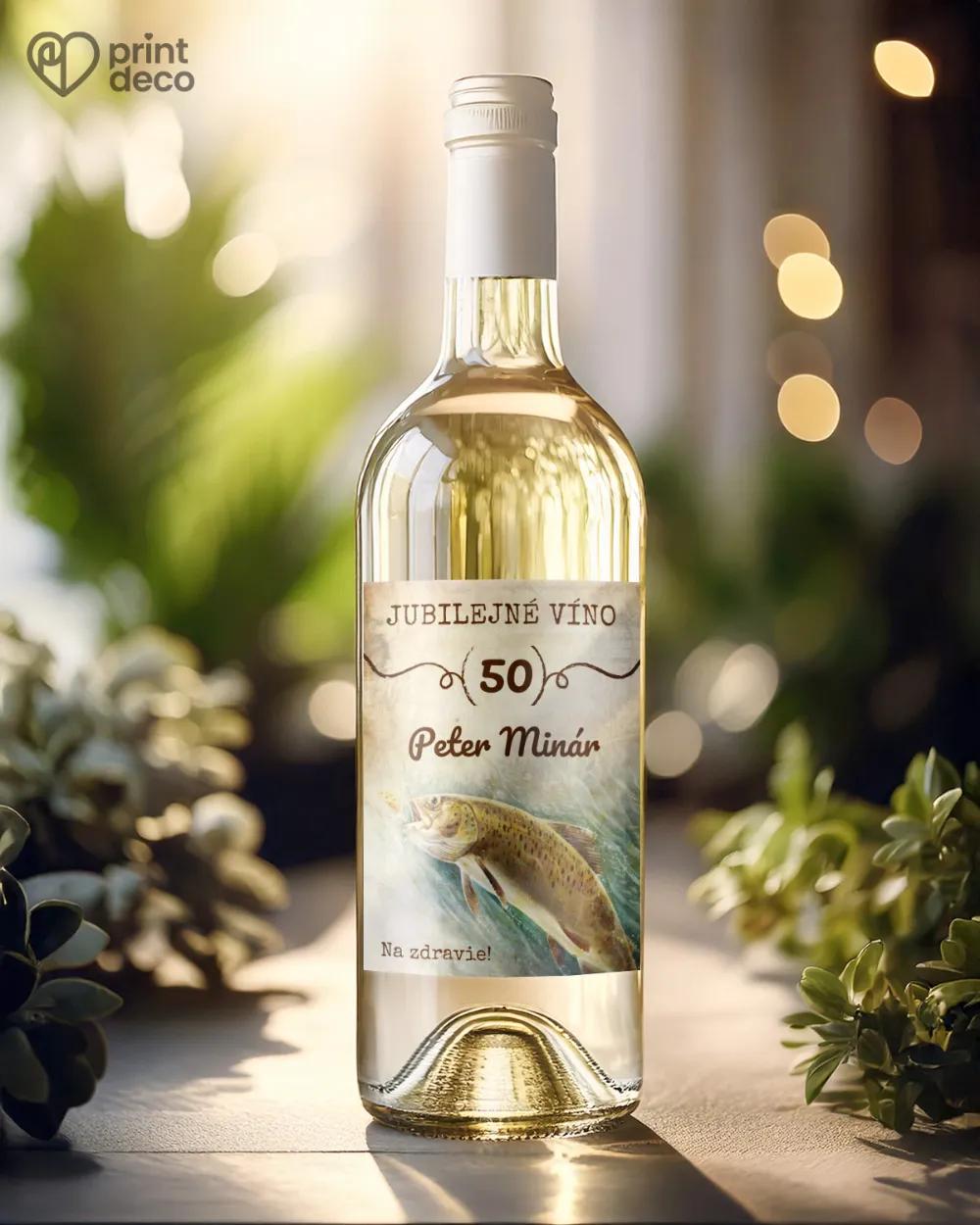 Etikety na fľaše Rybár 1/2