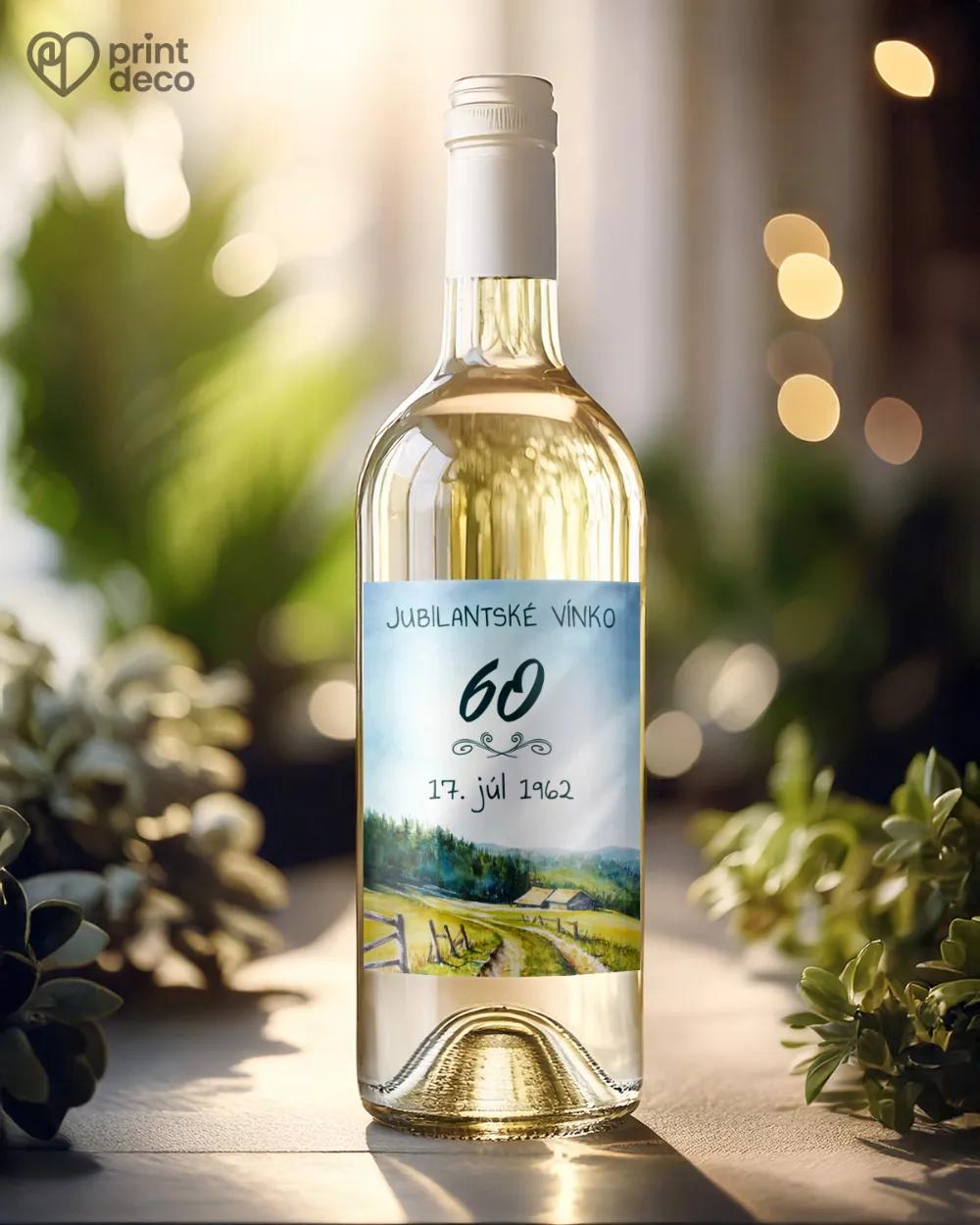 Etikety na fľaše Ľudová krajinka 1/2