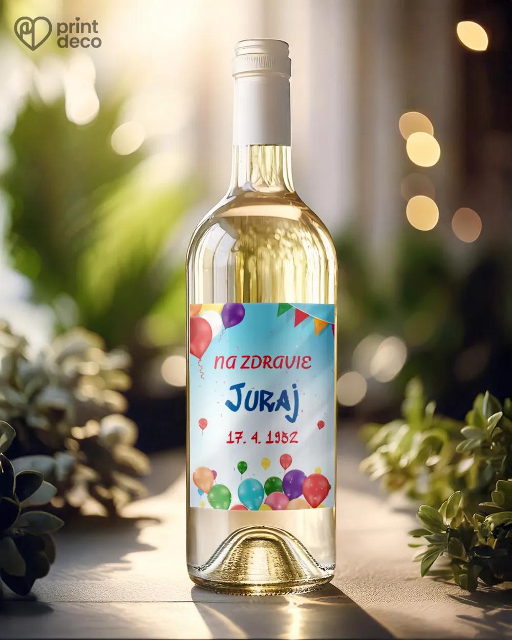 Etikety na fľaše Párty balóny 1/2