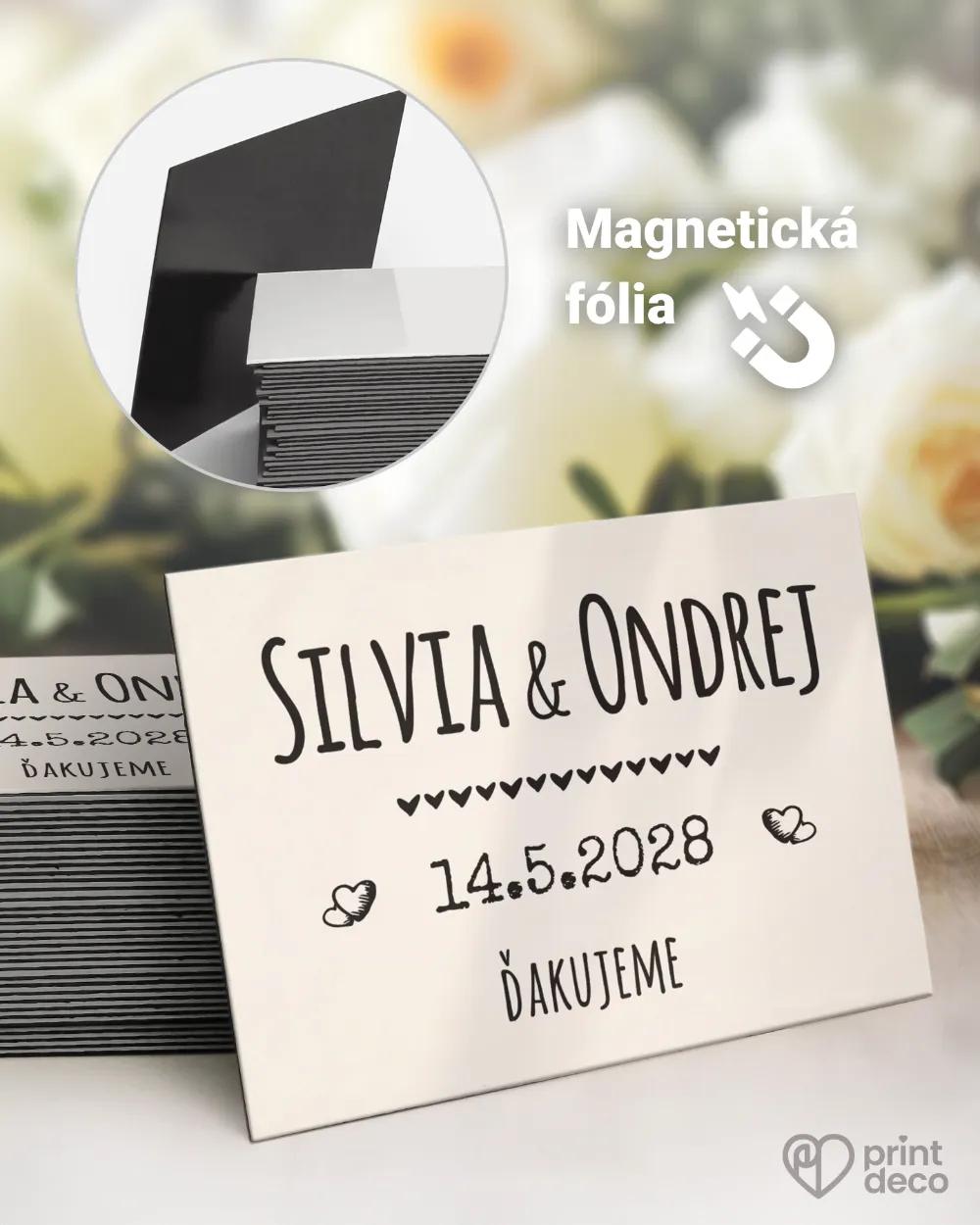 Svadobné magnetky - Vintage II.