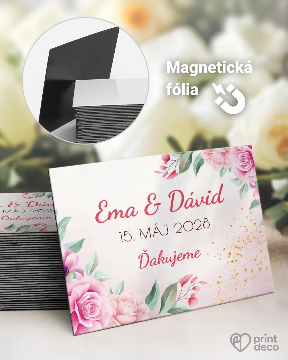 Svadobné magnetky - Šípové ruže III.