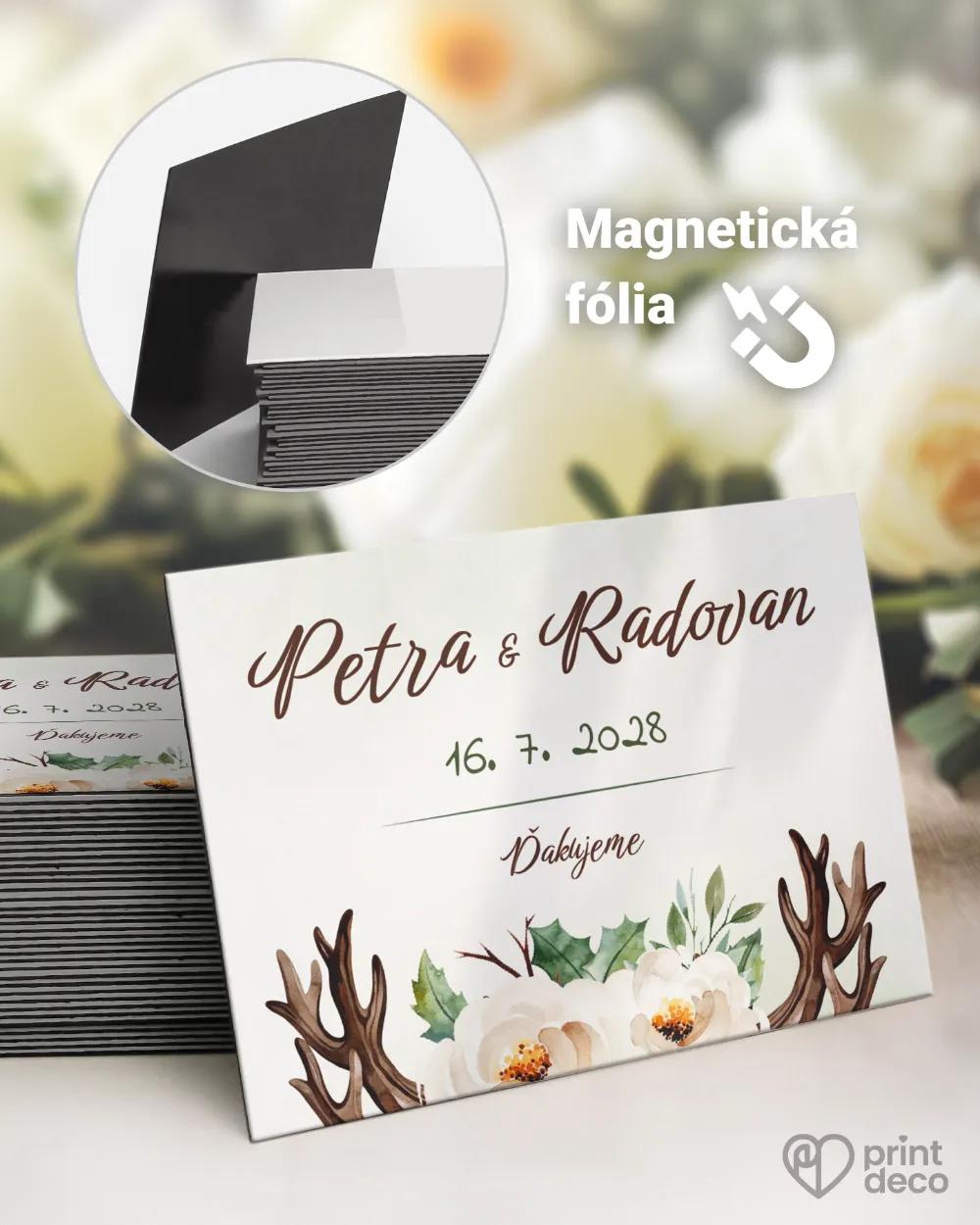 Svadobné magnetky - Lesné plody I.