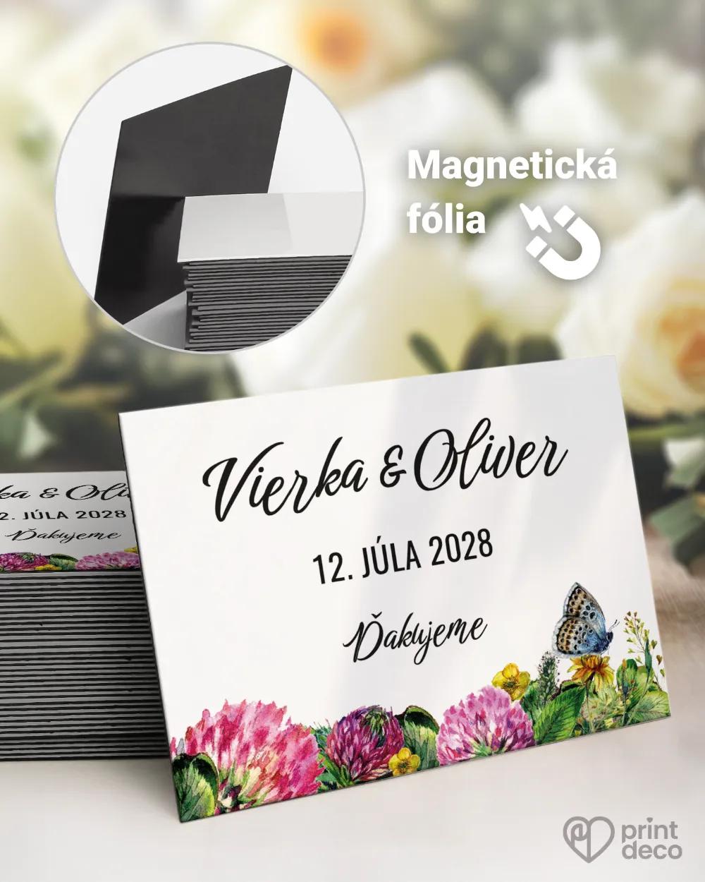 Svadobné magnetky - Poľné kvety VI.