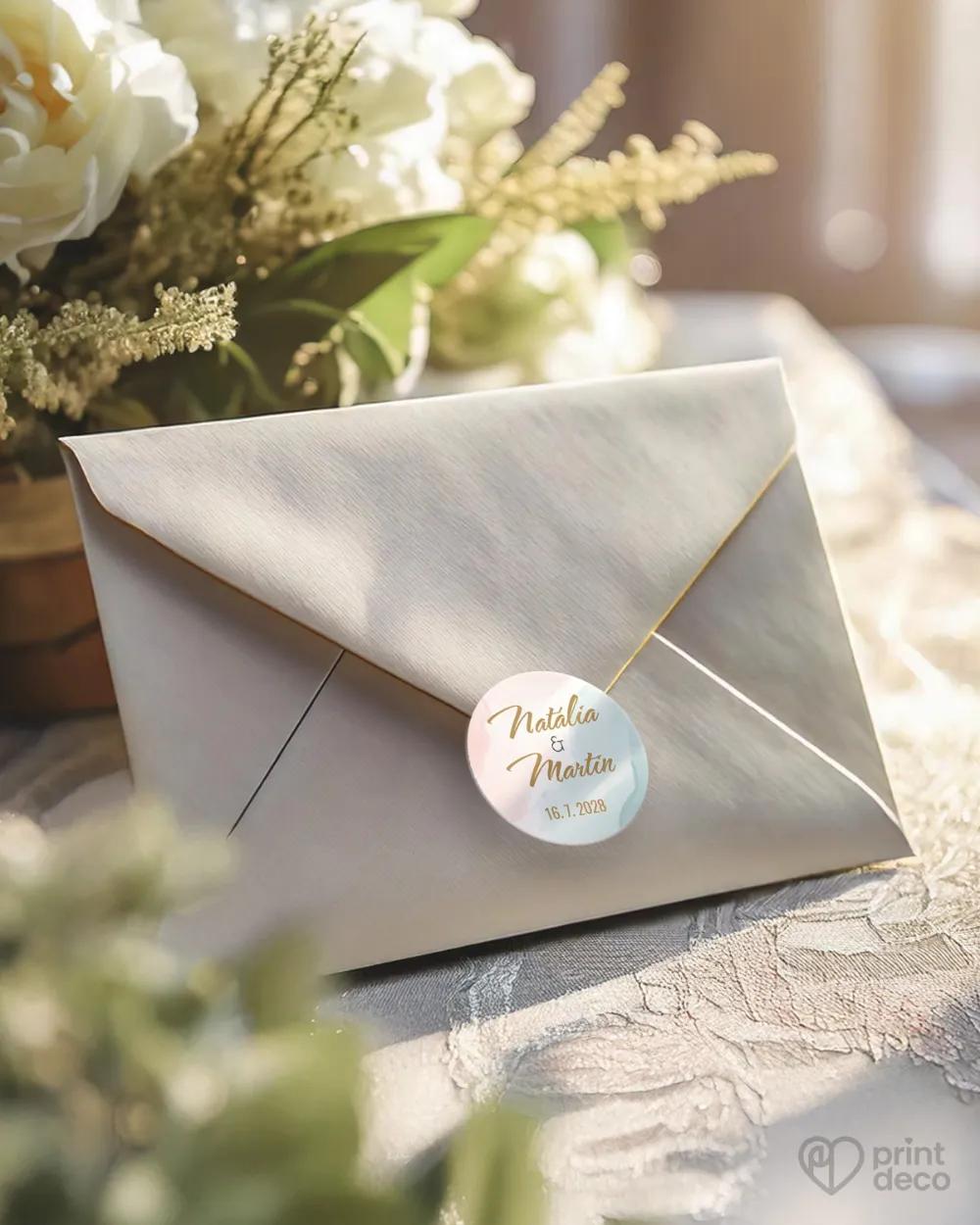 Mini nálepky na obálky / darčeky Abstrakt 01 1/3