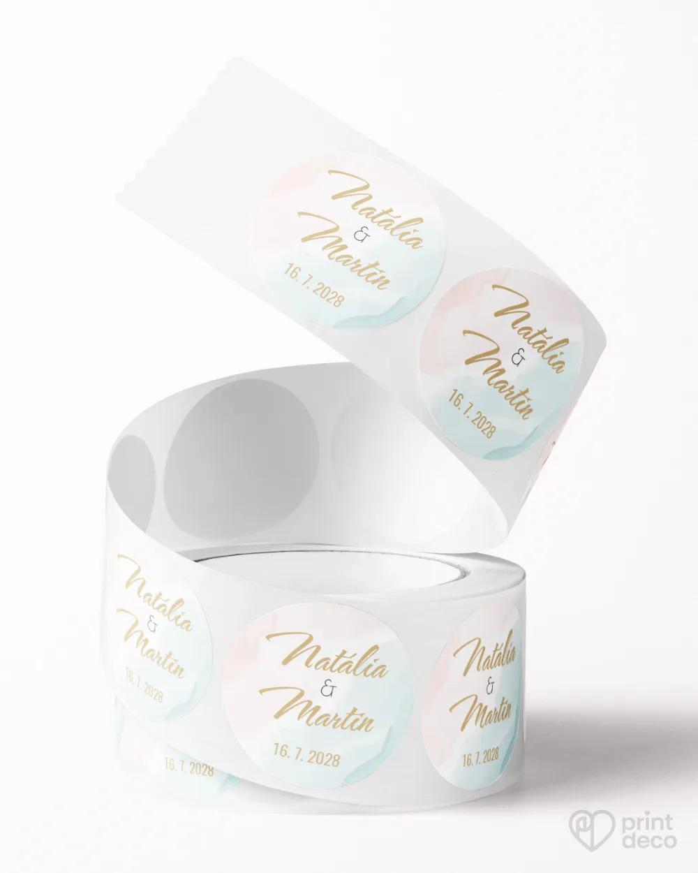 Mini nálepky na obálky / darčeky Abstrakt 01 2/3