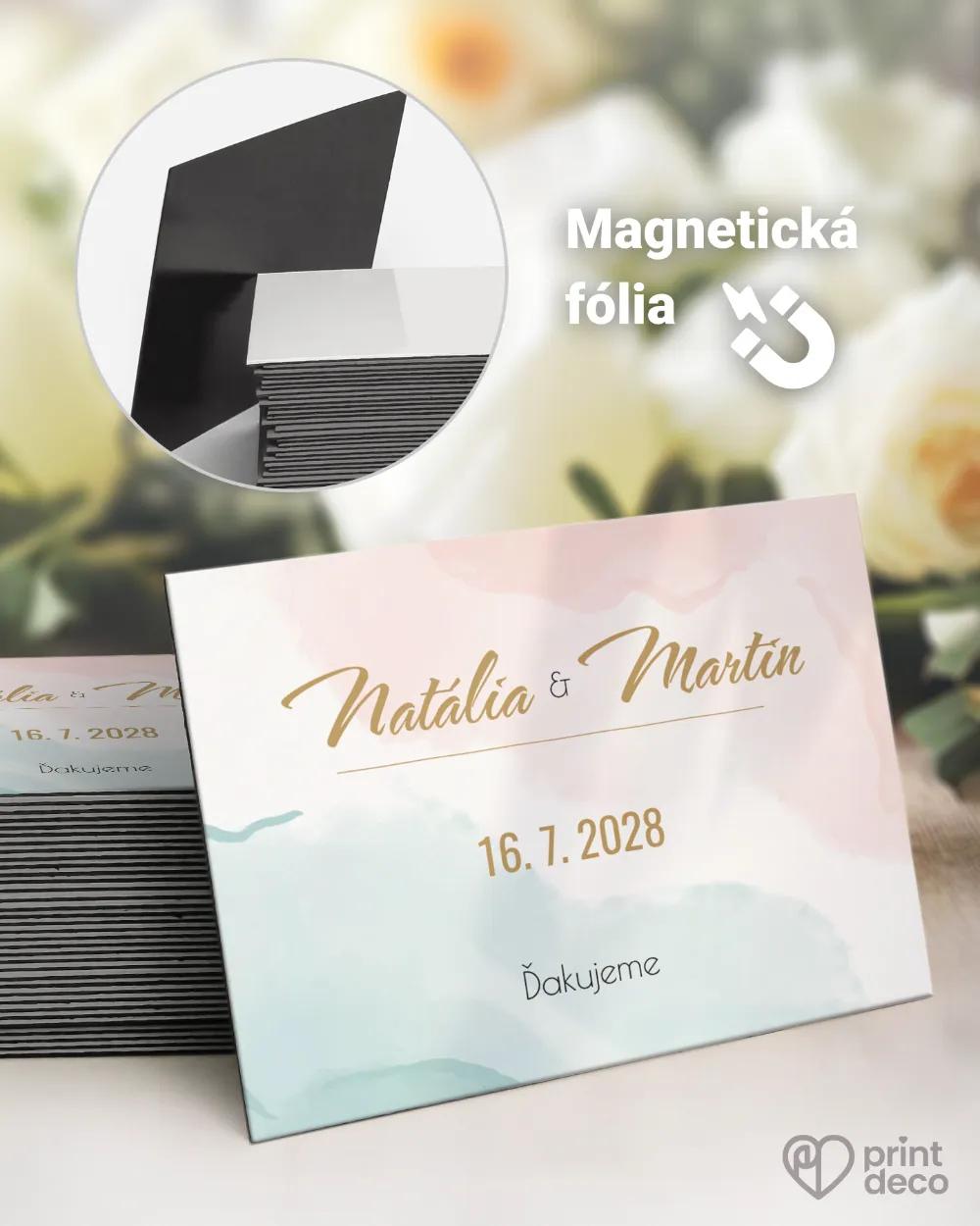 Svadobné magnetky - Abstrakt I.