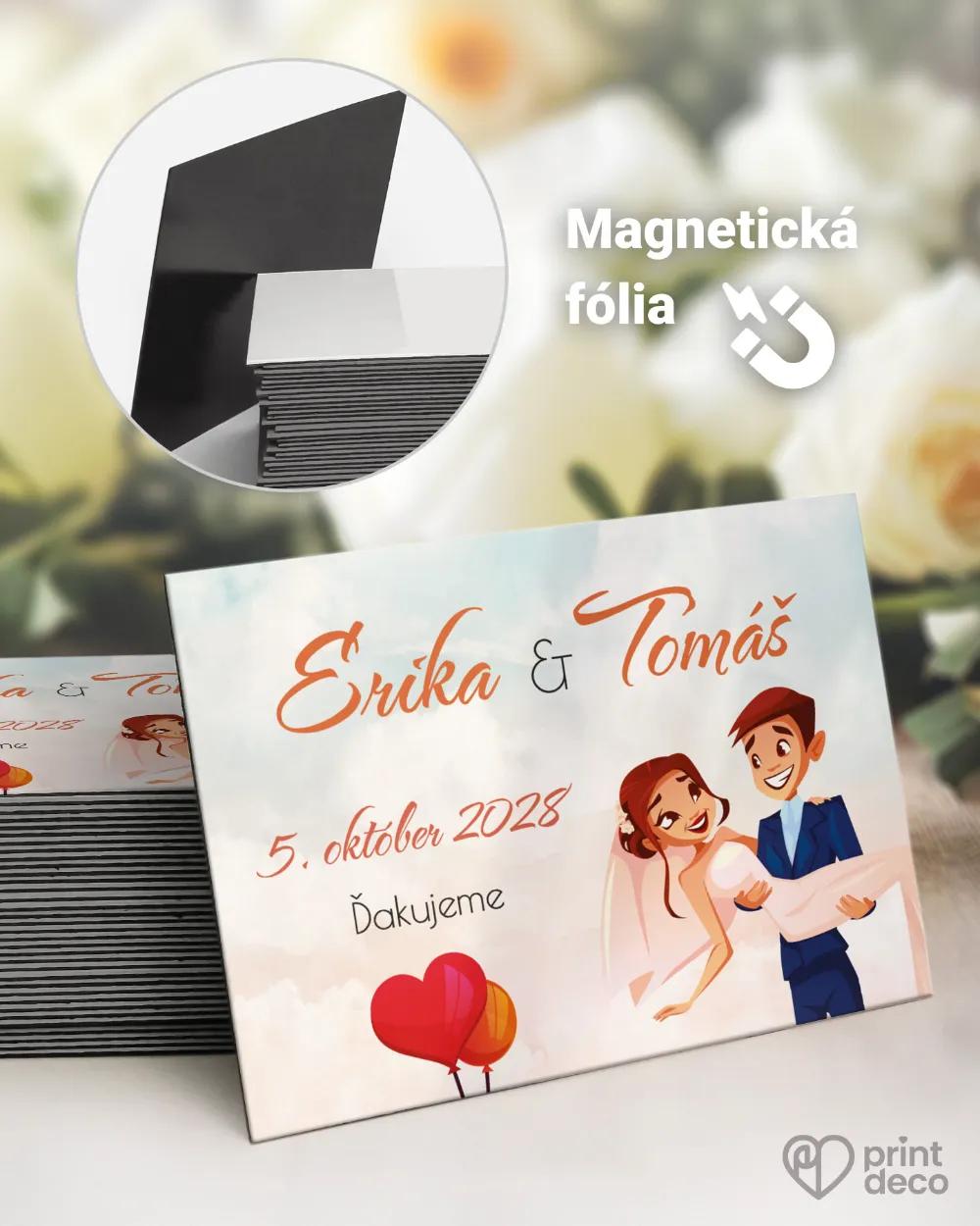 Svadobné magnetky - Zaľúbený pár I.