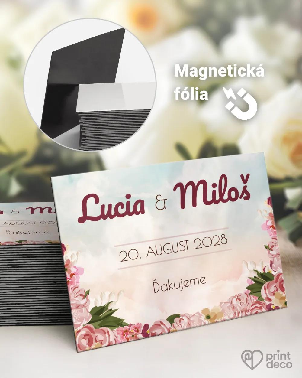 Svadobné magnetky - Retro láska