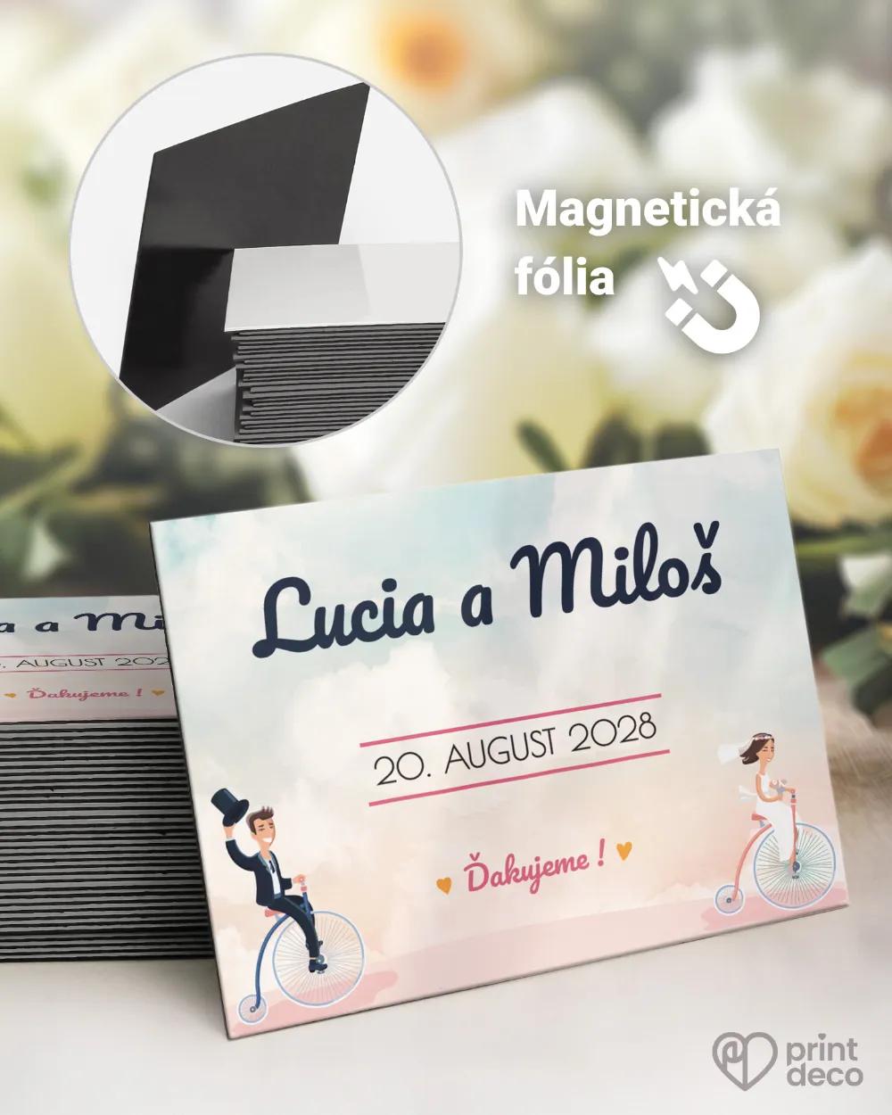 Svadobné magnetky - Zaľúbený pár II.