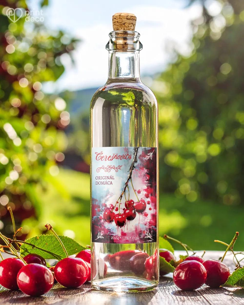 Etikety na pálenku Čerešňovicu 03 1/2
