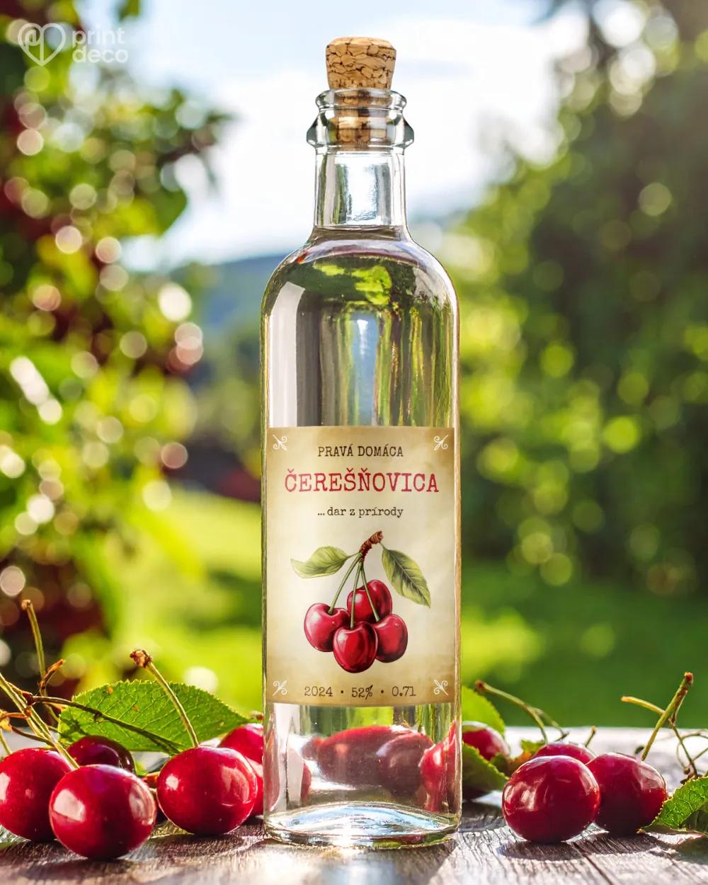 Etikety na pálenku Čerešňovicu 10 1/2