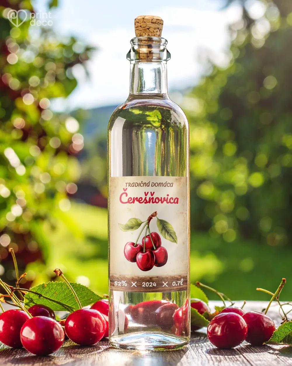 Etikety na pálenku Čerešňovicu 11 1/2