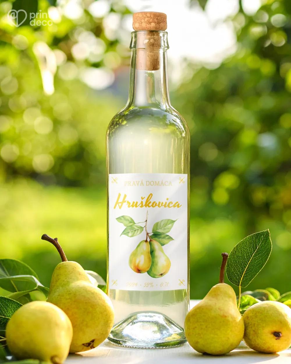 Etikety na pálenku Hruškovica 09 1/2