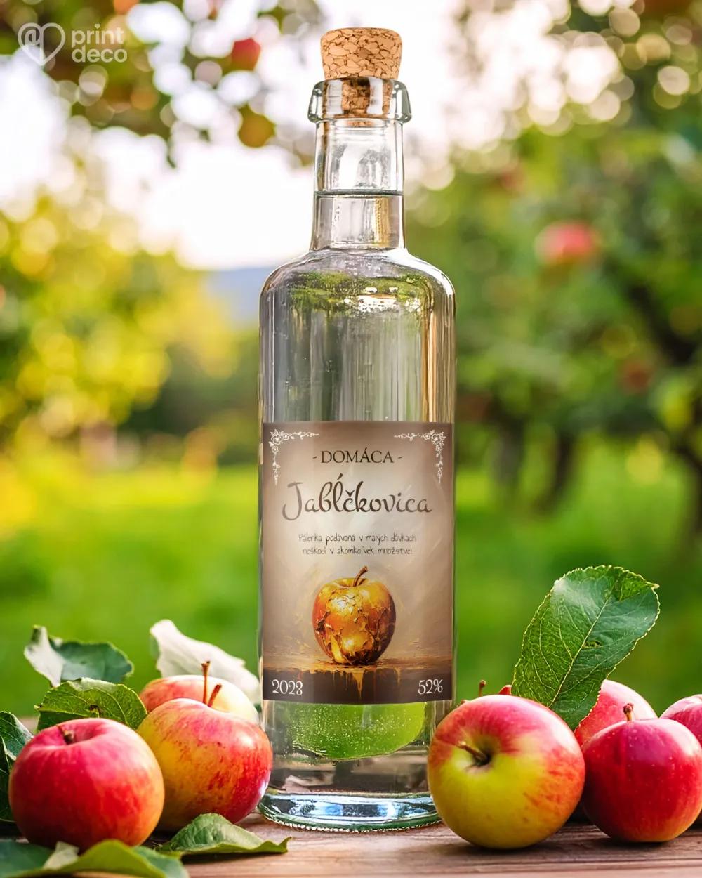 Etikety na pálenku Jabĺčkovica 01 1/2