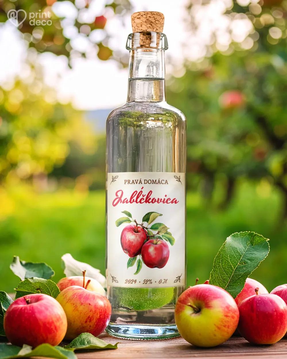 Etikety na pálenku Jabĺčkovica 13 1/2