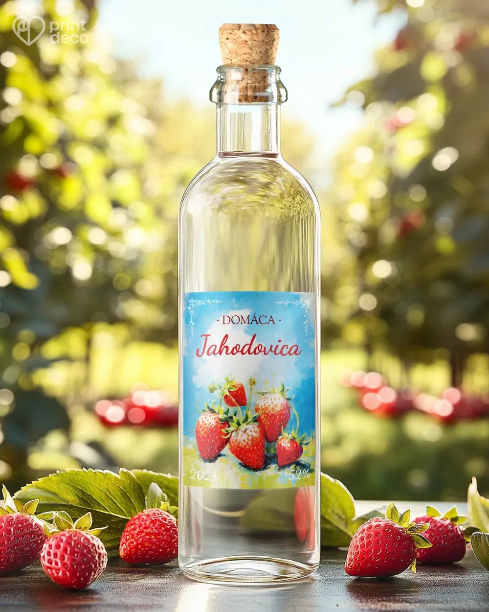 Etikety na pálenku Jahodovica 01 1/2