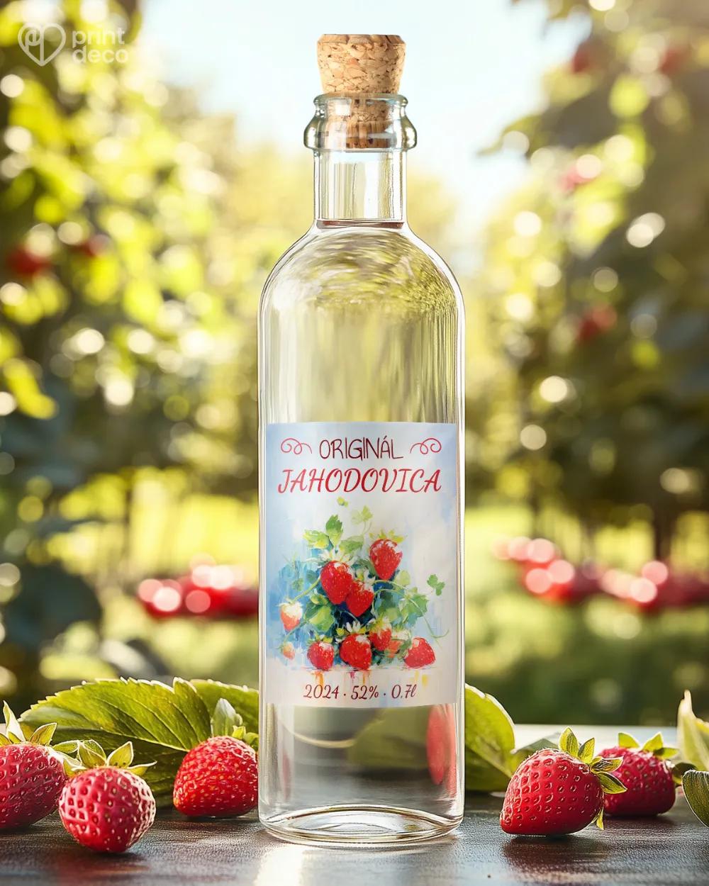 Etikety na pálenku Jahodovica 02 1/2