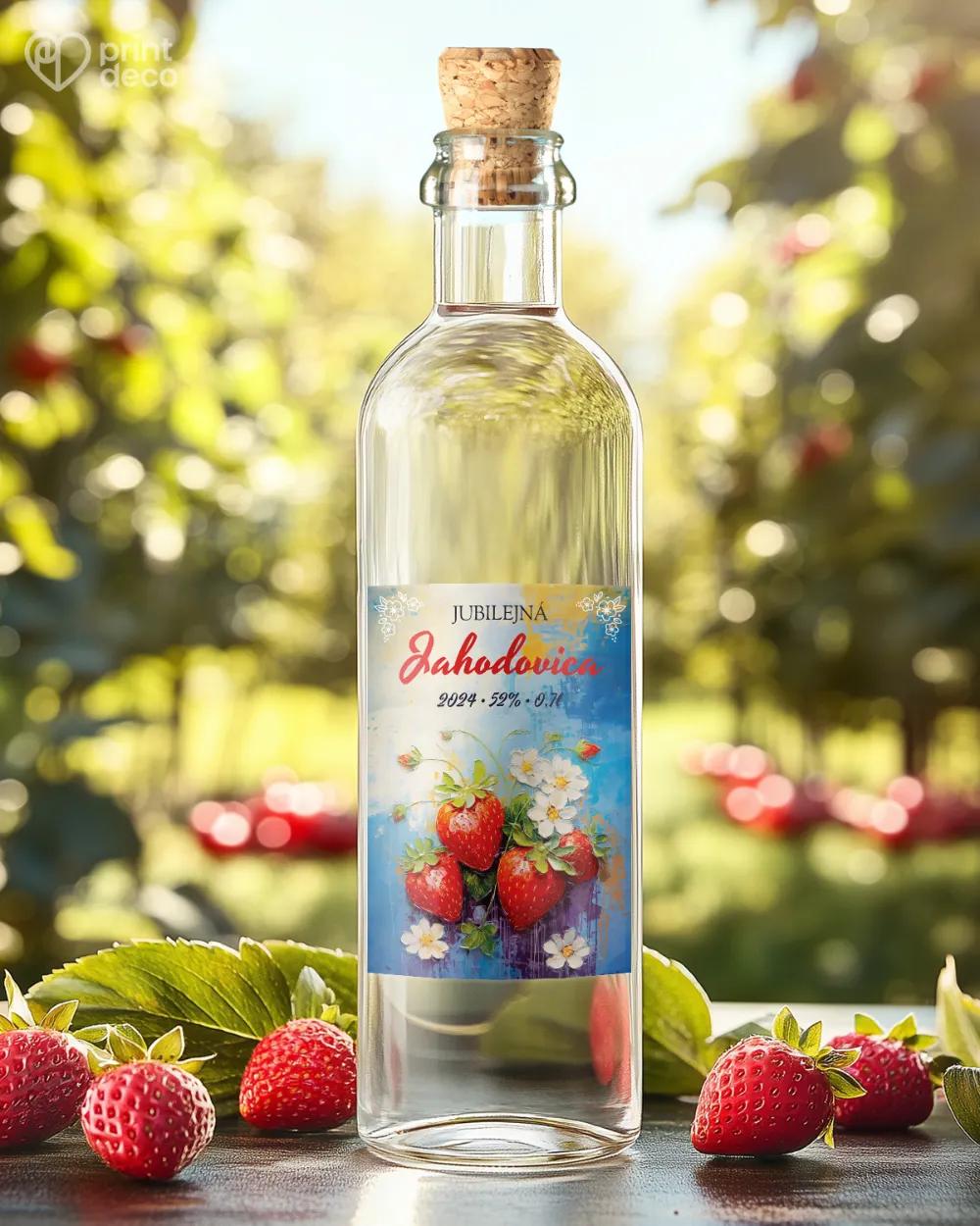 Etikety na pálenku Jahodovica 03 1/2