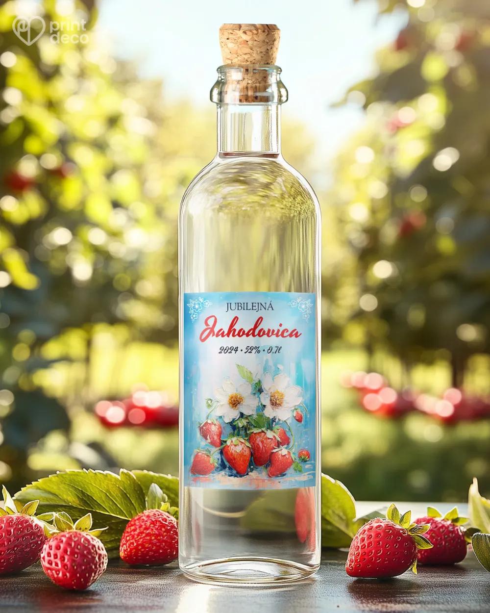 Etikety na pálenku Jahodovica 04 1/2