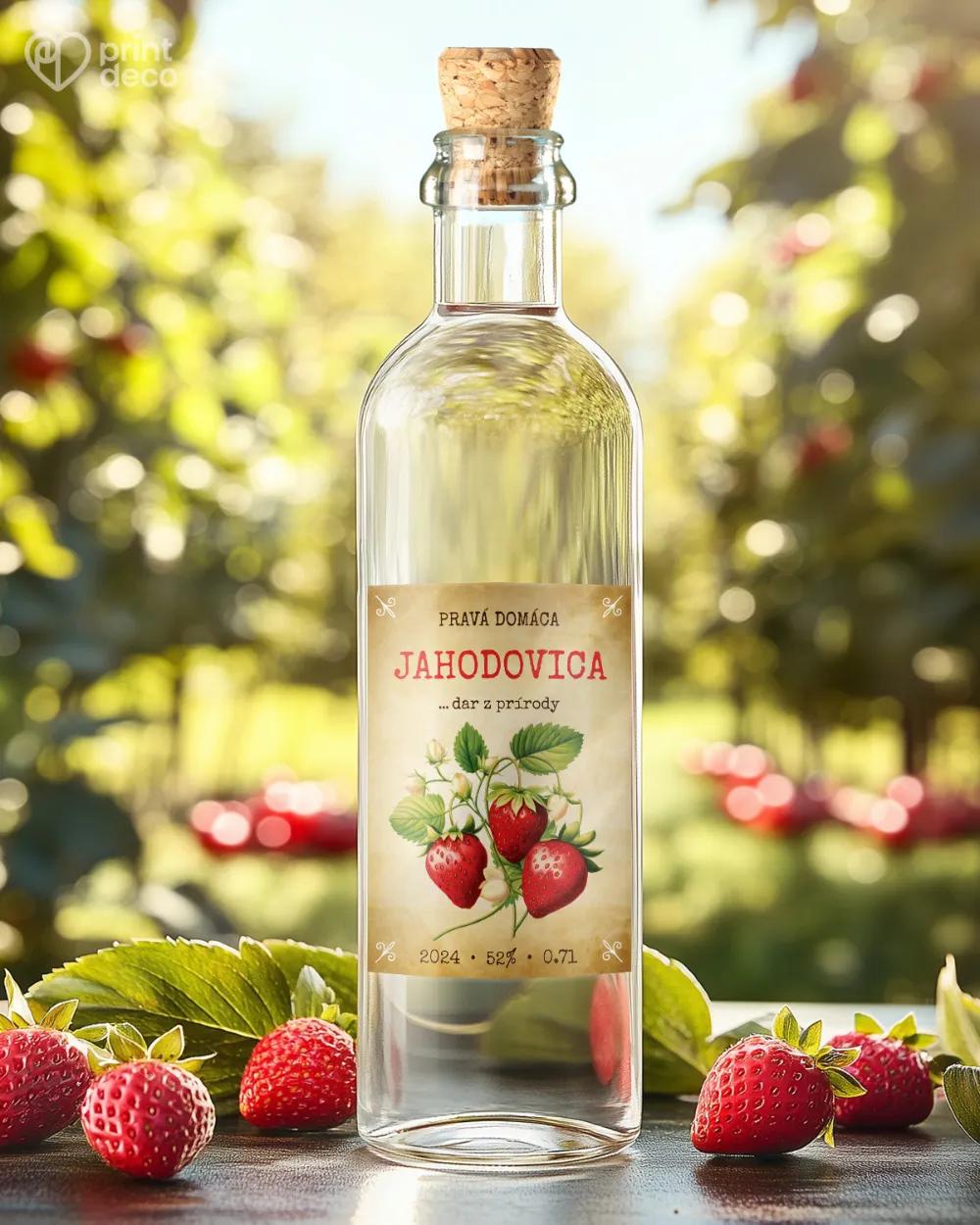 Etikety na pálenku Jahodovica 08 1/2