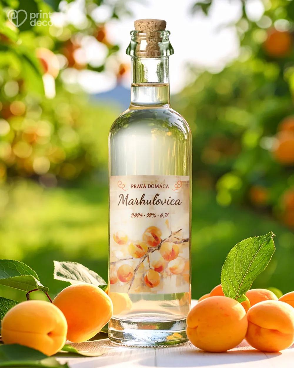 Etikety na pálenku Marhuľovica 03 1/2