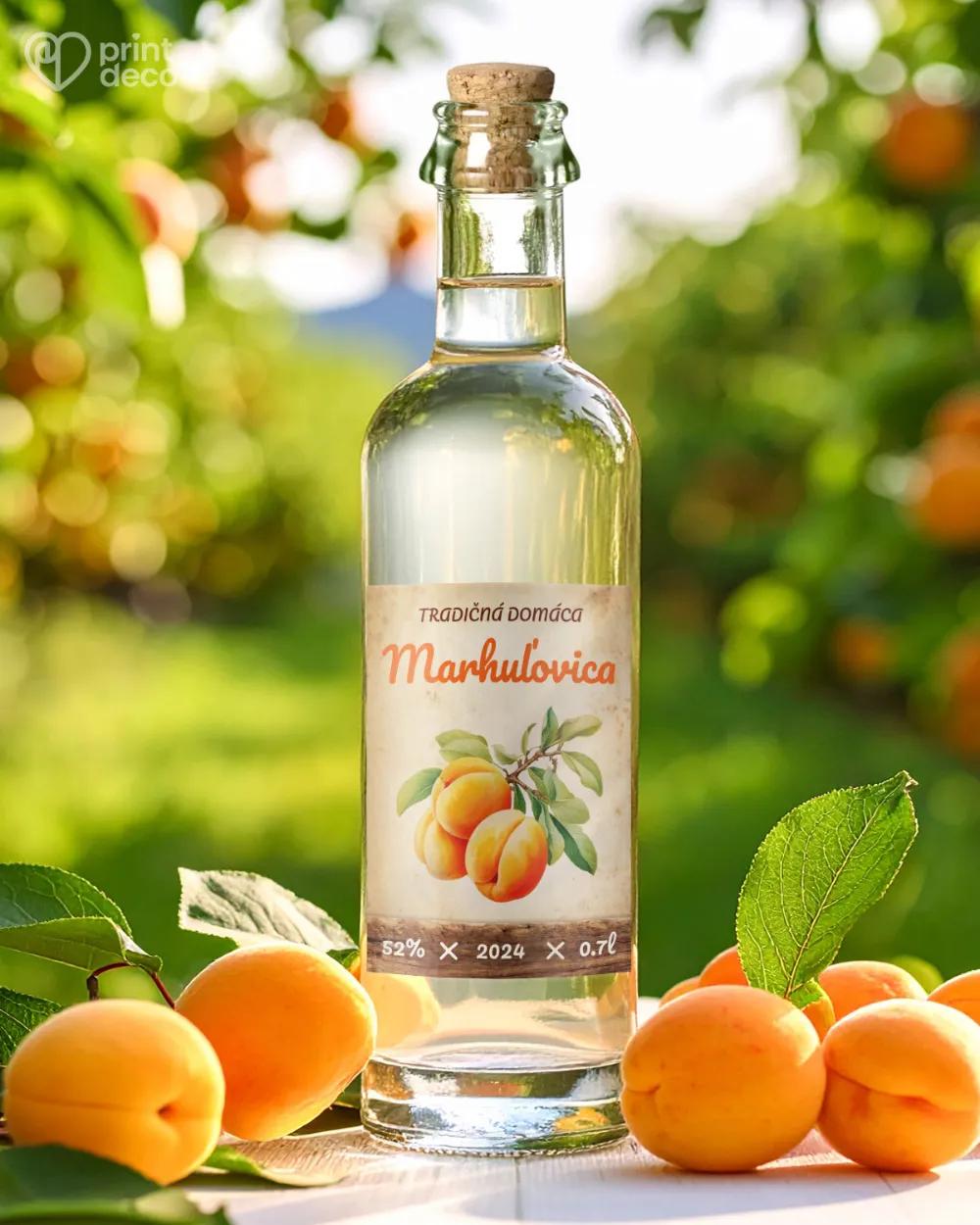 Etikety na pálenku Marhuľovica 15 1/2