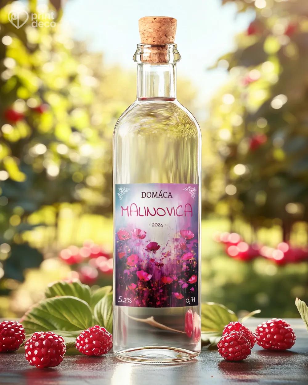 Etikety na pálenku Malinovica 04 1/2