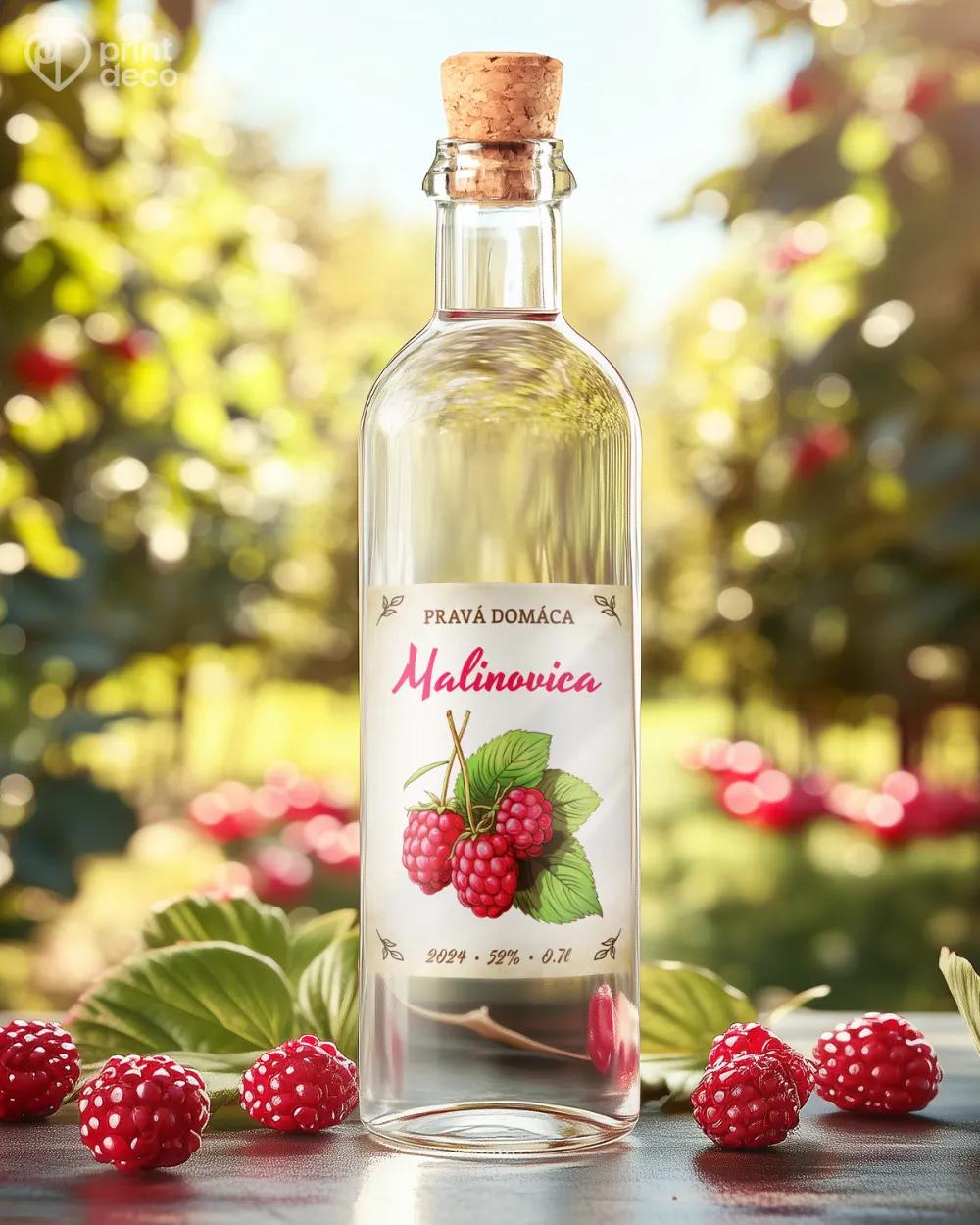 Etikety na pálenku Malinovica 08 1/2